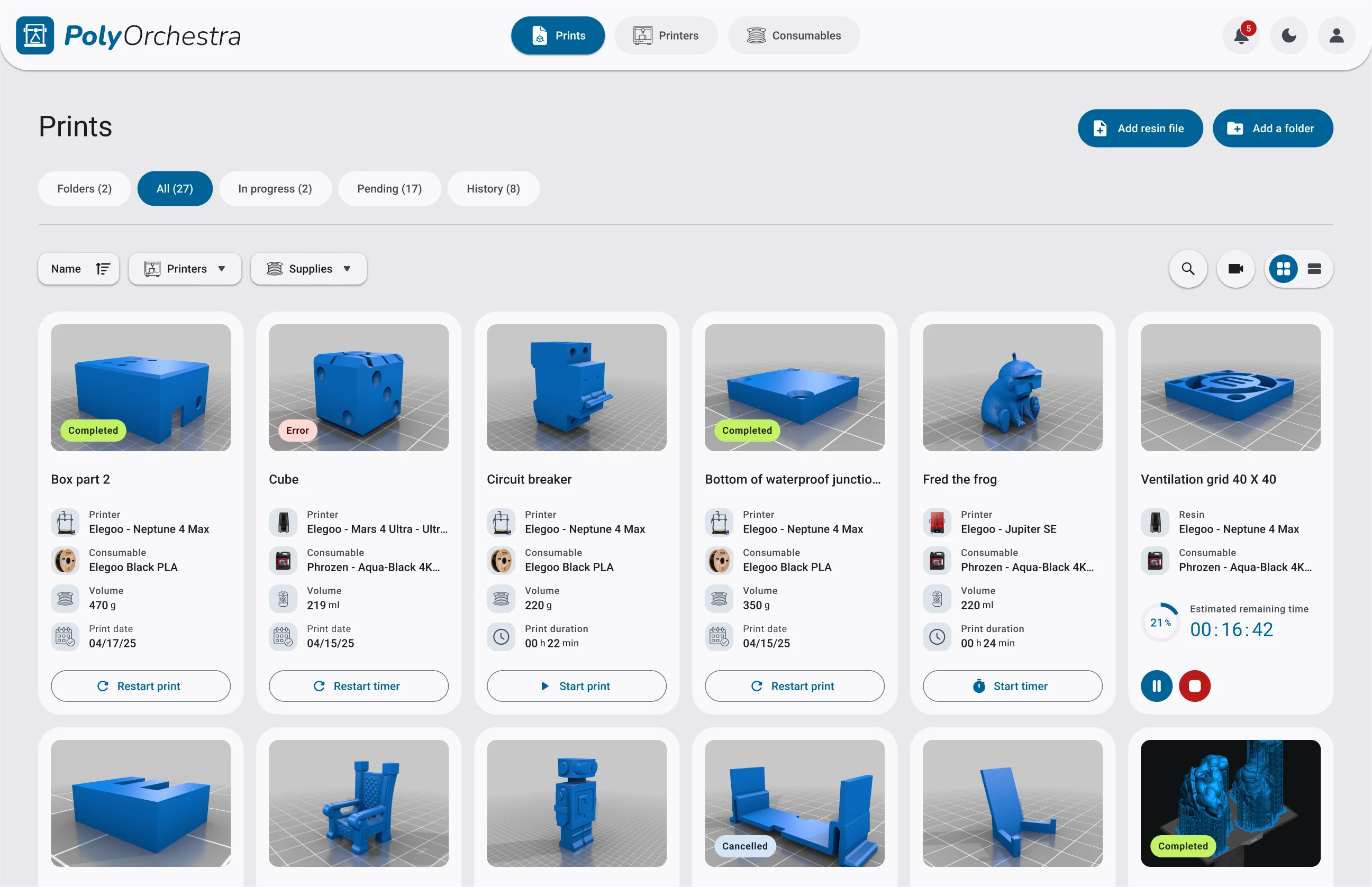 Illustration of 3D print files