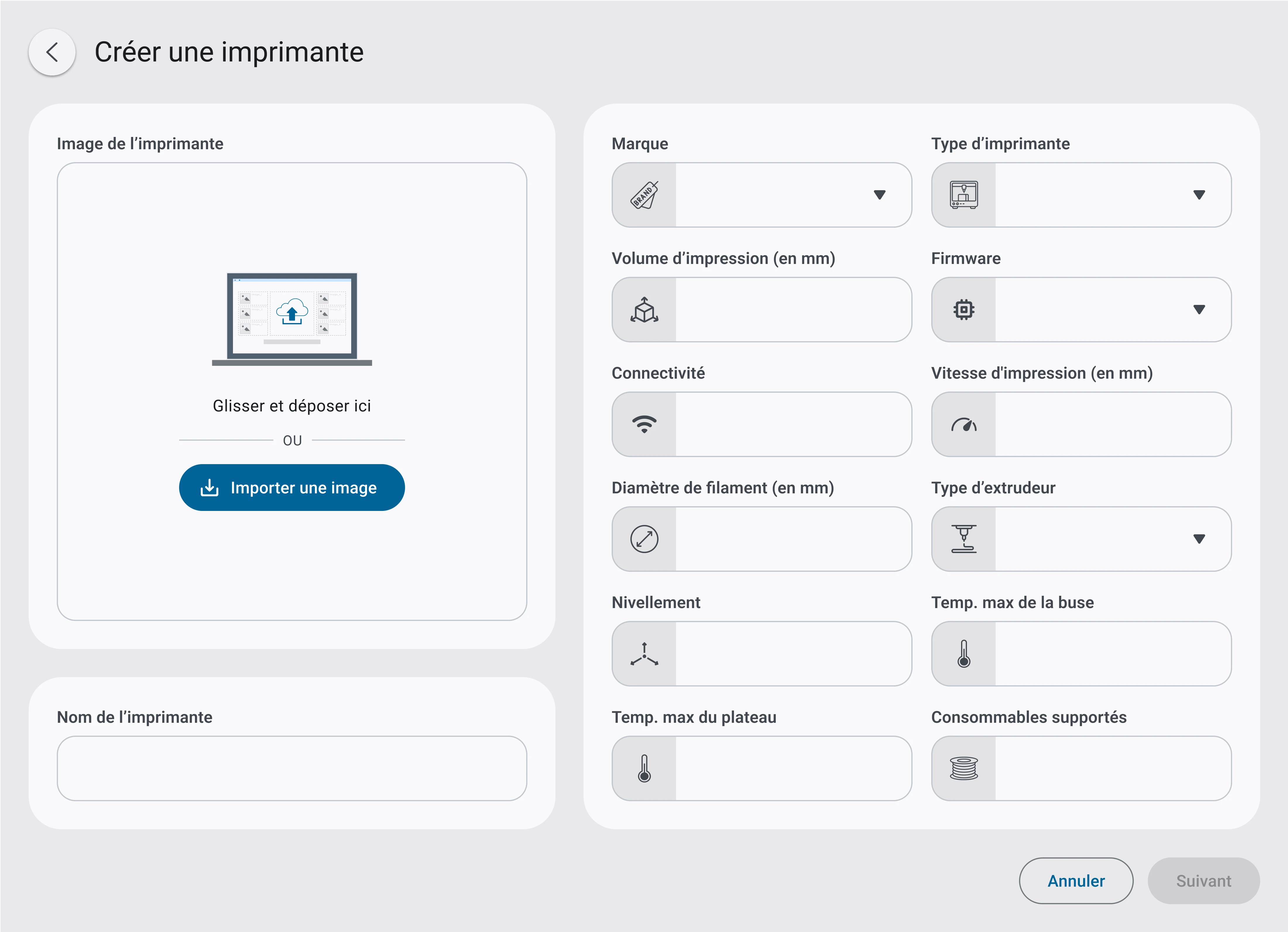 Illustration de créez une imprimante sur mesure